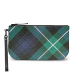 Lamont Modern Tartan Small Wristlet Clutch Front View