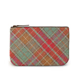 Autumn Tartan Leather iPad Case Front View