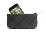 Black Watch Tartan Mini Clutch Open View