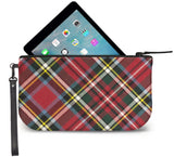 Bonnie Prince Charlie Tartan Wristlet Clutch Open View