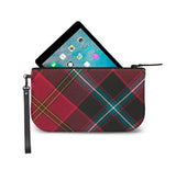 German American Tartan Plaid Small Clutch Open View