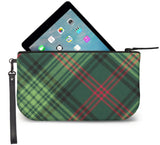 Ross Tartan Wristlet Clutch Open View