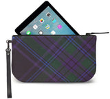 Spirit of Scotland Tartan Wristlet Clutch Open View