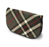 Thomson Tartan Suede Clutch Bag Side View