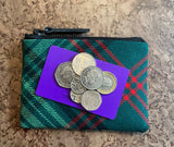 Ross Tartan Purse with Coins and Card