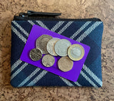 Saint Andrew’s Tartan Purse with Coins and Card