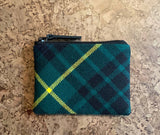 Yellow Stripe Tartan Purse Front View