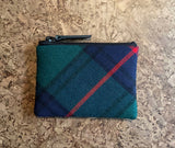 Tartan Purse with red stripe Front View