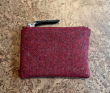 Red Tweed Purse Front View