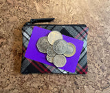 Tartan Purse with Card and Coins