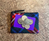 Braveheart Tartan Purse with coins and card