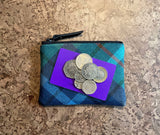New York City Tartan Purse With Card and Coins
