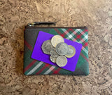 Scott Tartan Purse with Card and Coins