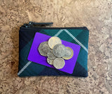 Lamont Modern Tartan Purse with Card and Coins