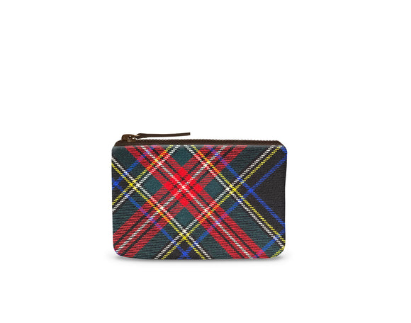 Stewart Black Tartan Purse Feature View