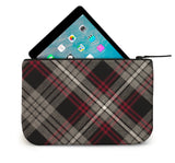 Auld Lang Syne Tartan Leather iPad Case Open View