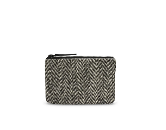 Black and White Harris Tweed Purse Feature Image