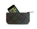 Blackwatch Tartan Mini Clutch Open View