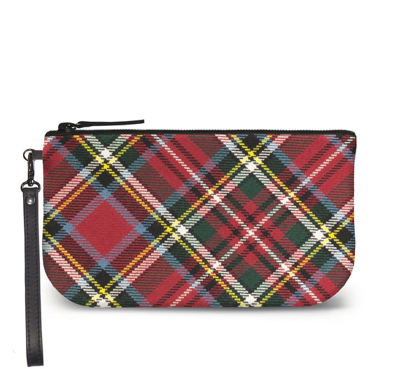 Bonnie Prince Charlie Tartan Wristlet Clutch Front View