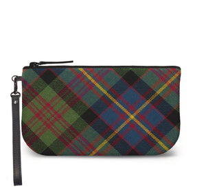 Cameron Tartan Wristlet Clutch Front View