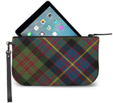 Cameron Tartan Wristlet Clutch Open View