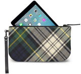 Gordon Tartan Wristlet Clutch Open View