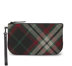 Lindsay Tartan Wristlet Clutch Front View