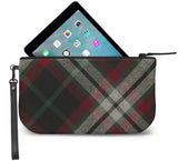 Lindsay Tartan Wristlet Clutch Open View