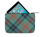 Loch Ness Tartan Leather iPad Case Open View