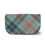 Loch Ness Tartan Suede Clutch Bag Front View