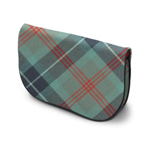 Loch Ness Tartan Suede Clutch Bag Side View