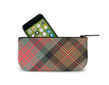 Maclennan Tartan Plaid Clutch Makeup Bag Open View