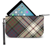 MacDonald Tartan Wristlet Clutch Open View