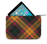 MacMillian Tartan Leather iPad Case Open View