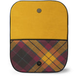 MacMillian Tartan Suede Clutch Bag Open View