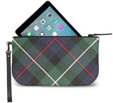 Mackenzie Tartan Wristlet Clutch Open View