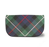 Mackenzie Tartan Suede Clutch Bag Front View
