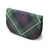 Mackenzie Tartan Suede Clutch Bag Side View