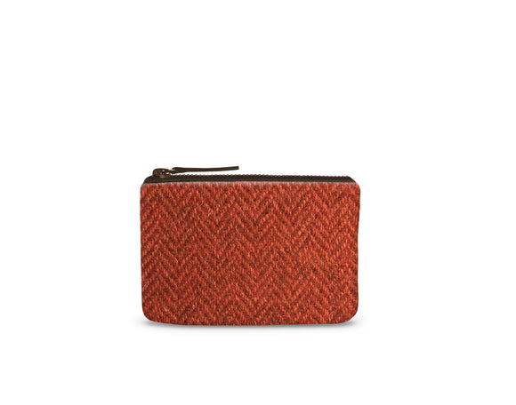 Orange Harris Tweed Purse Feature Image