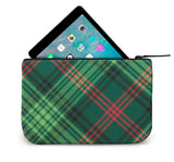 Ross Tartan Leather iPad Case Open View