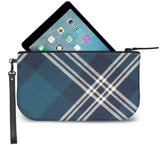 Saint Andrews Tartan Wristlet Clutch Open View