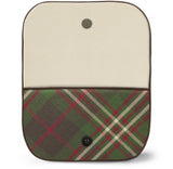 Scott Tartan Suede Clutch Bag Open View