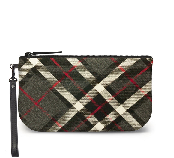 Thomson Tartan Wristlet Clutch Front View