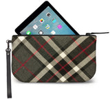 Thomson Tartan Wristlet Clutch Open View